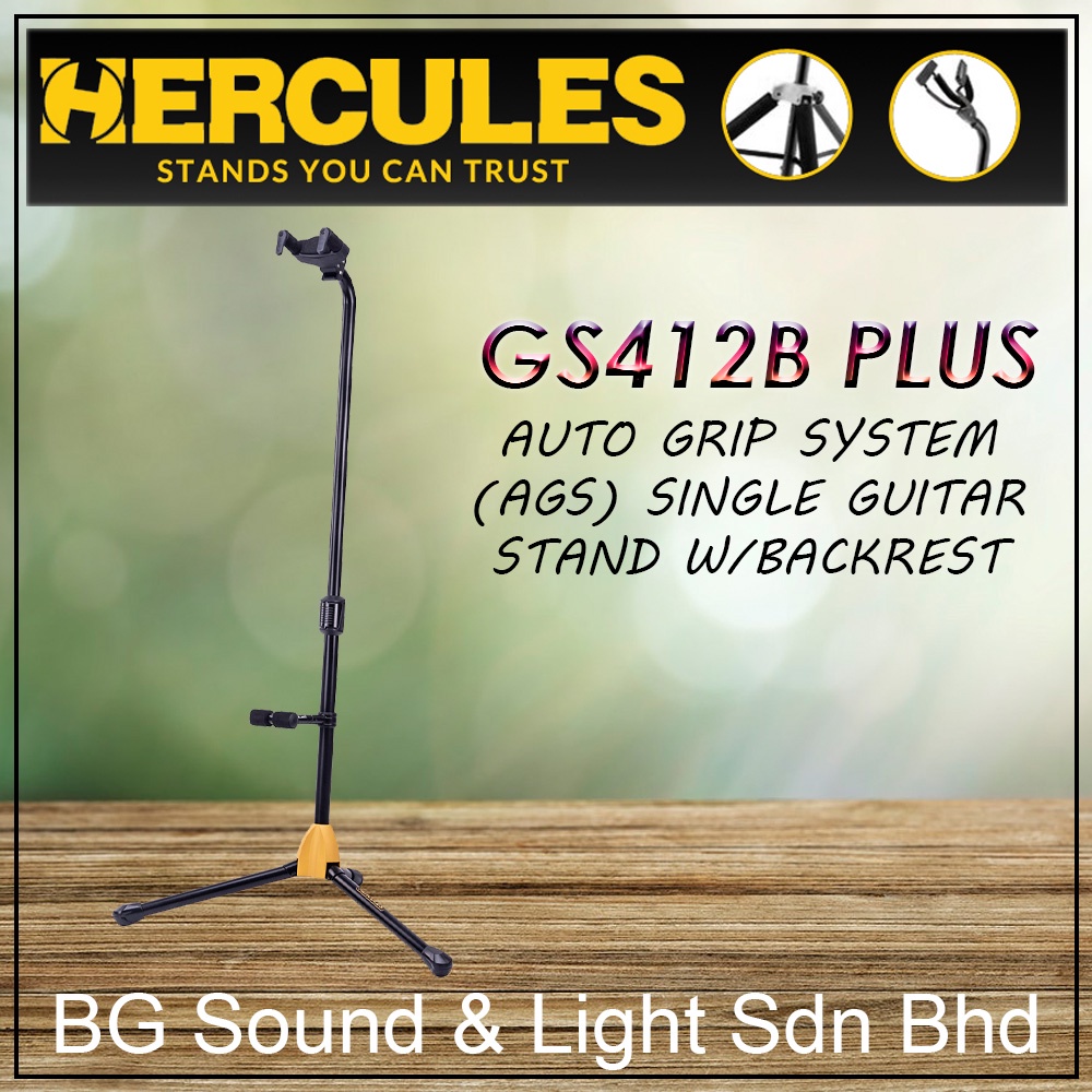 Hercules GS412B PLUS Auto Grip System (AGS) Single Guitar Stand With