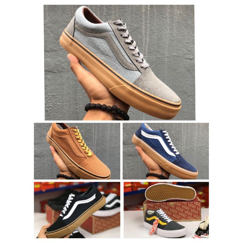 vans grey and yellow