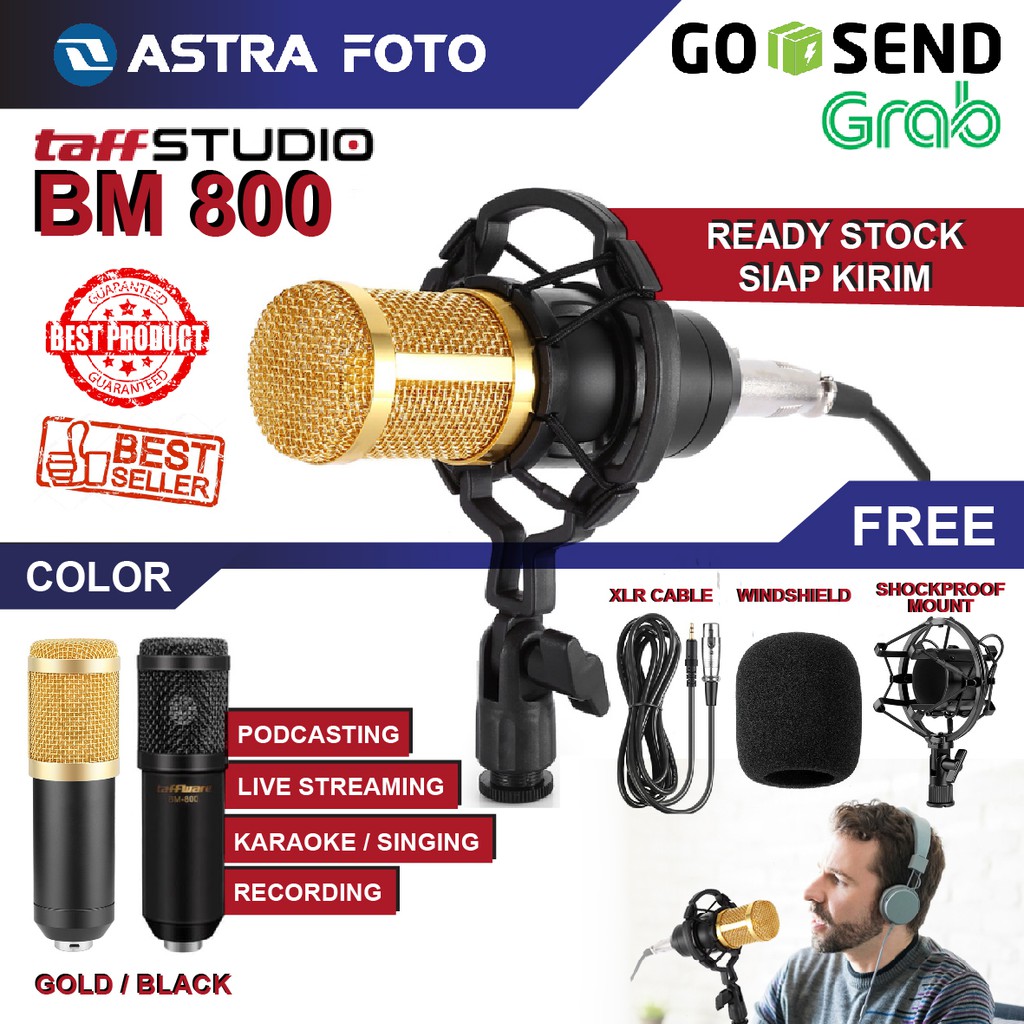 Taffware Bm800 / Bm 800 Pro Mic Condenser Condenser Microphone Studio