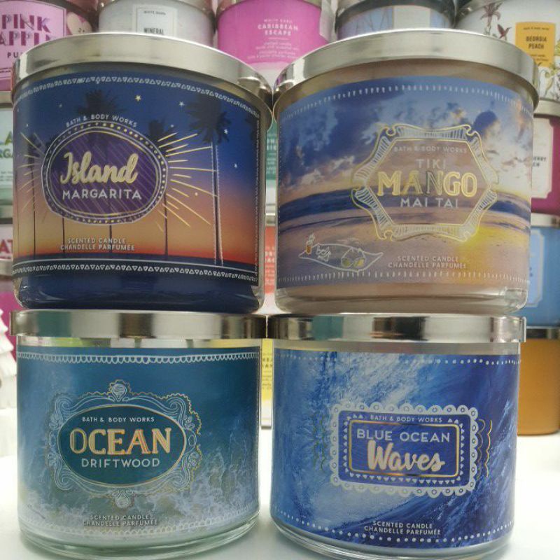 blue ocean waves candle bath and body works