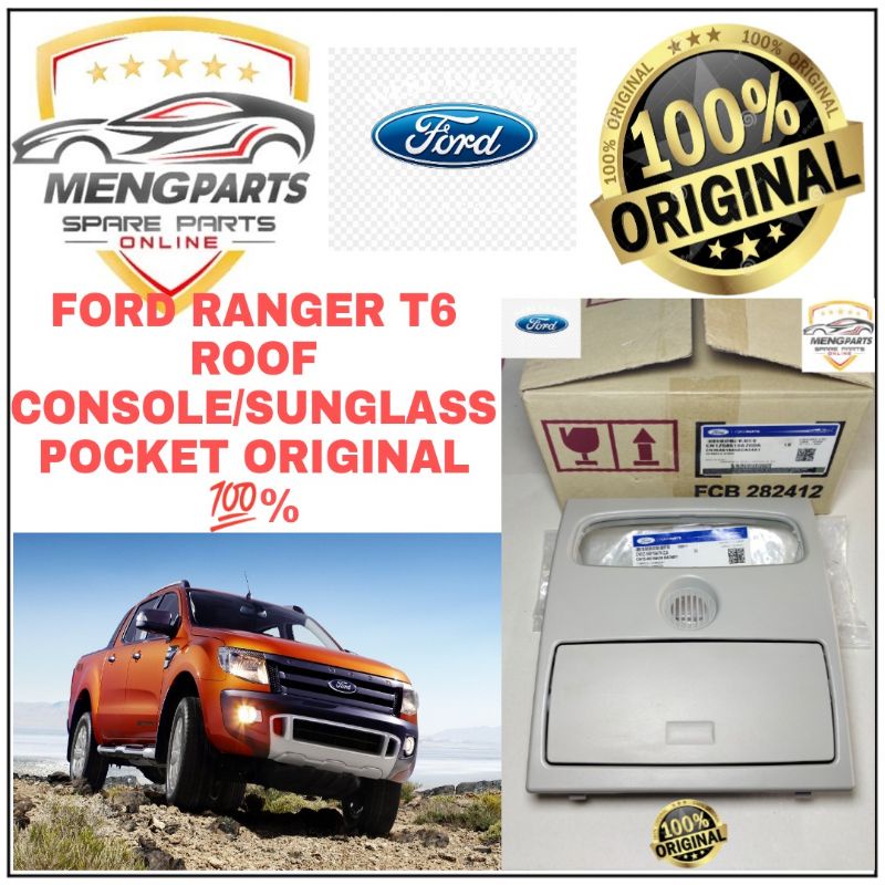 ORIGINAL 100% FORD RANGER T6 2.2,3.2 SUNGLASSES CONSOLE/ ROOF CONSOLE & ROOM LAMP COVER , CN1Z-58-519A70DA