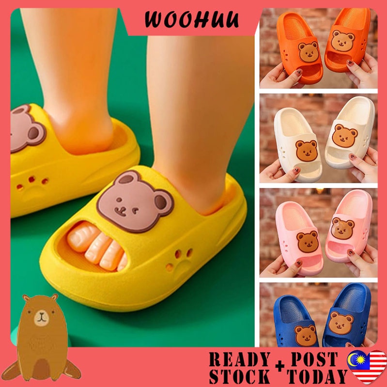 READY STOCK WOOHUU Cute Kids Home Slipper Budak Perempuan Selipar Budak Lelaki Boy Slipper Girl Sandal Budak