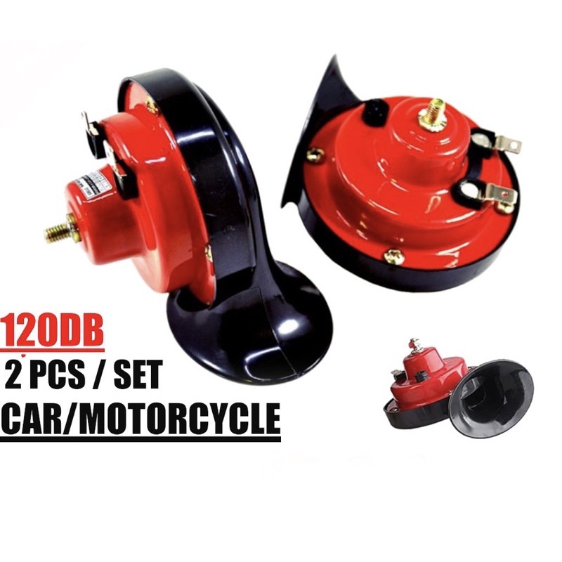 2PCS Car BM Horn Horn Siput Bunyi Kuat  Kereta Car Accessories Snail Horn Proton Perodua Honda Toyota