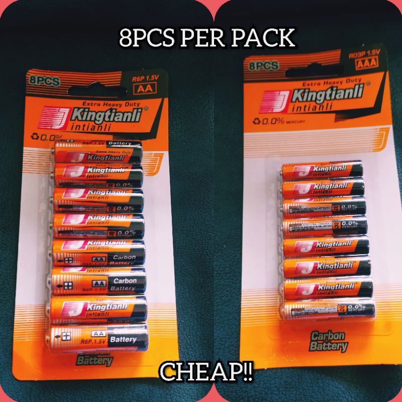 (8PCS)Battery Kingtianli Extra Heavy Duty Batteries AA, AAA New and