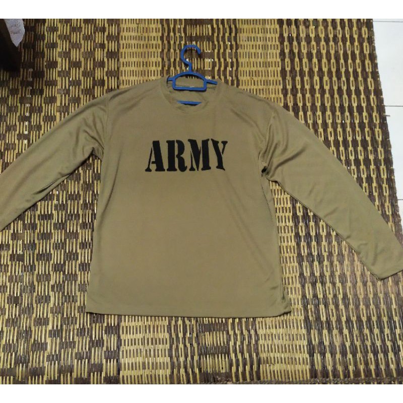 Baju T Shirt Army Kain Jersi Shopee Malaysia