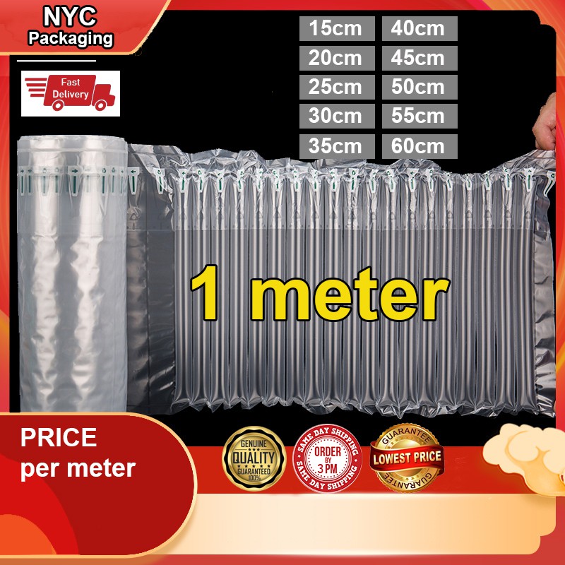Inflatable air column bubble wrap packaging (15cm35cm) x 1m Shopee
