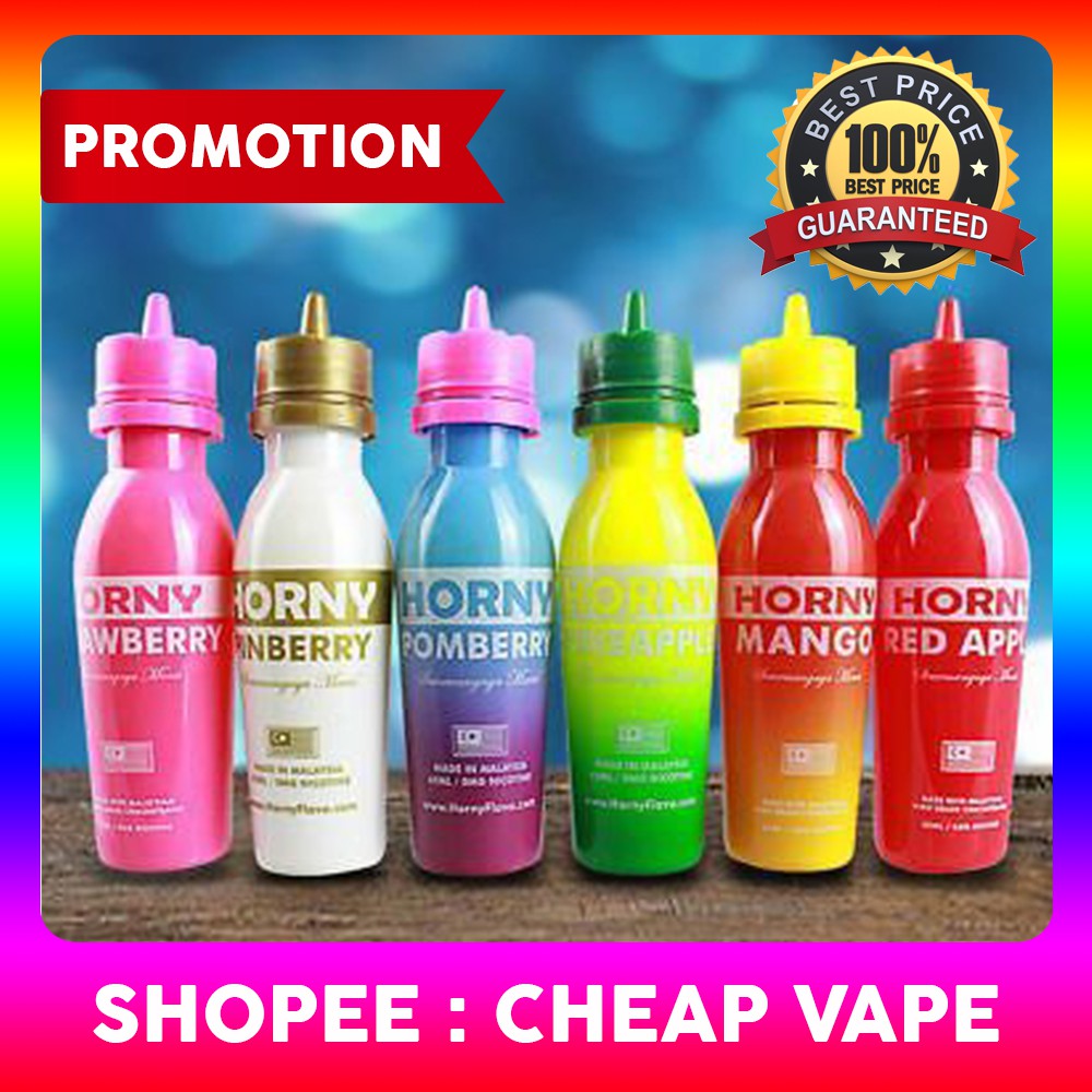 Sales Horny Flava Strawberry Mango Pineapple Pomberry Pinberry Ecigs Ready Stock Cheap Vape Juice Shopee Malaysia