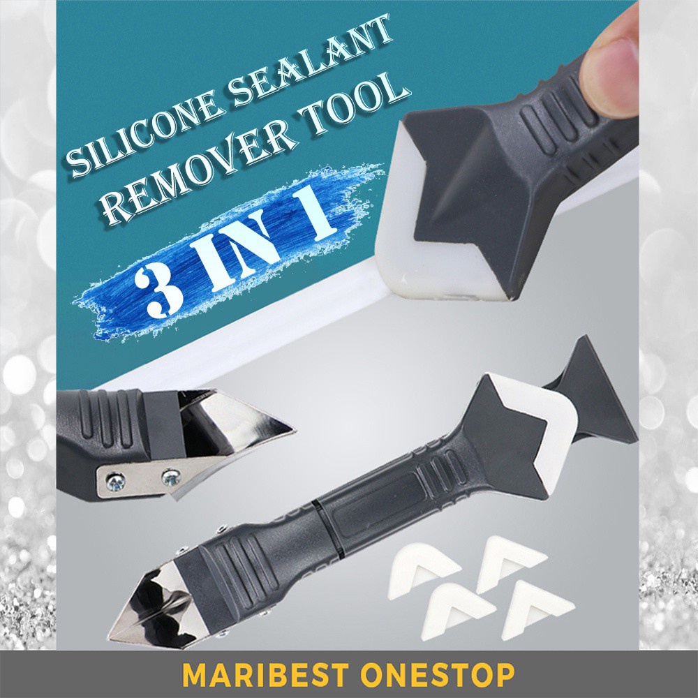 3 IN 1 SILICONE SEALANT PLASTIC REMOVER TOOL SILICONE SCRAPER CAULKING