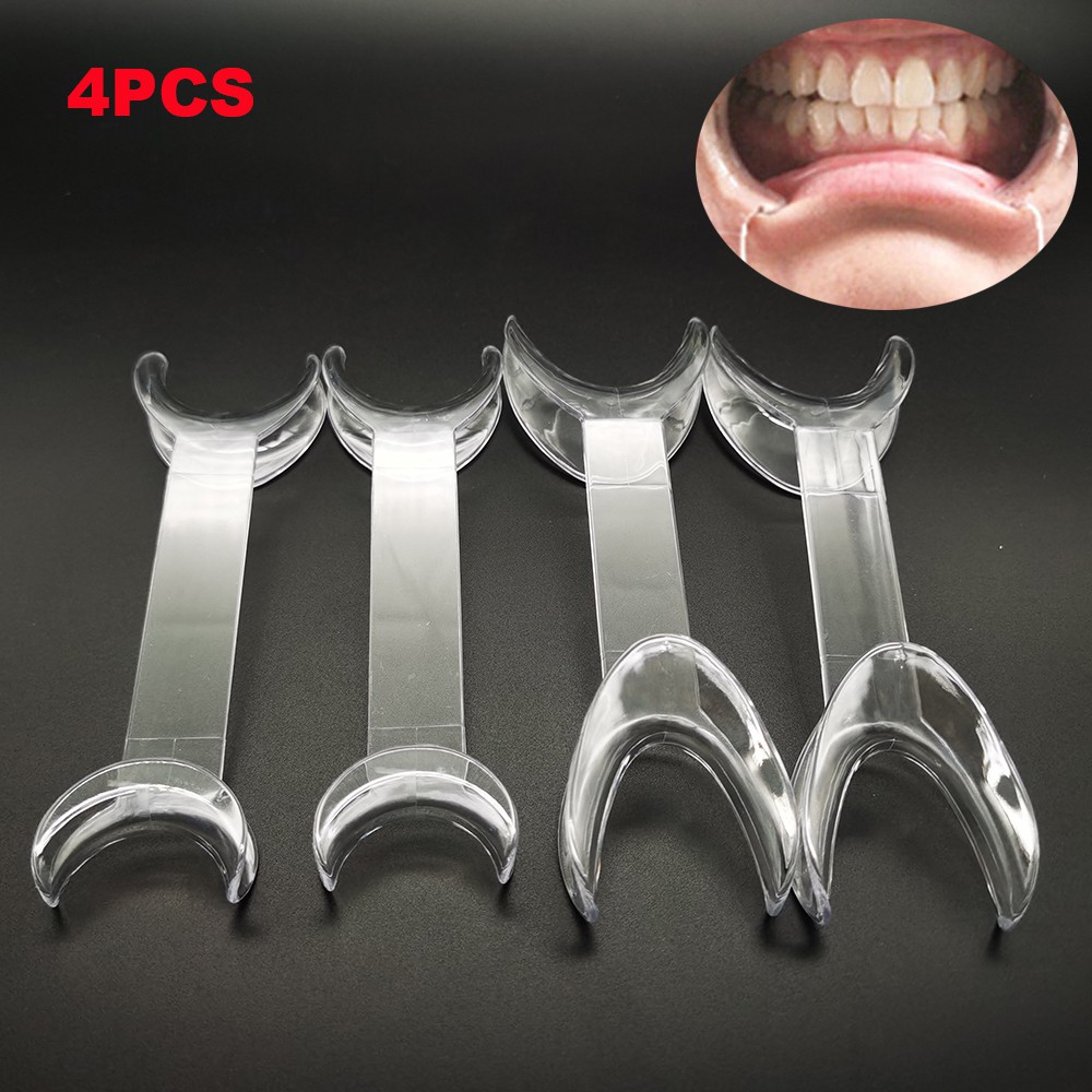 Surginstruments 2-Piece Dental Cheek Lip Retractor – Double-Head Mouth Opener – Stainless Steel – Black