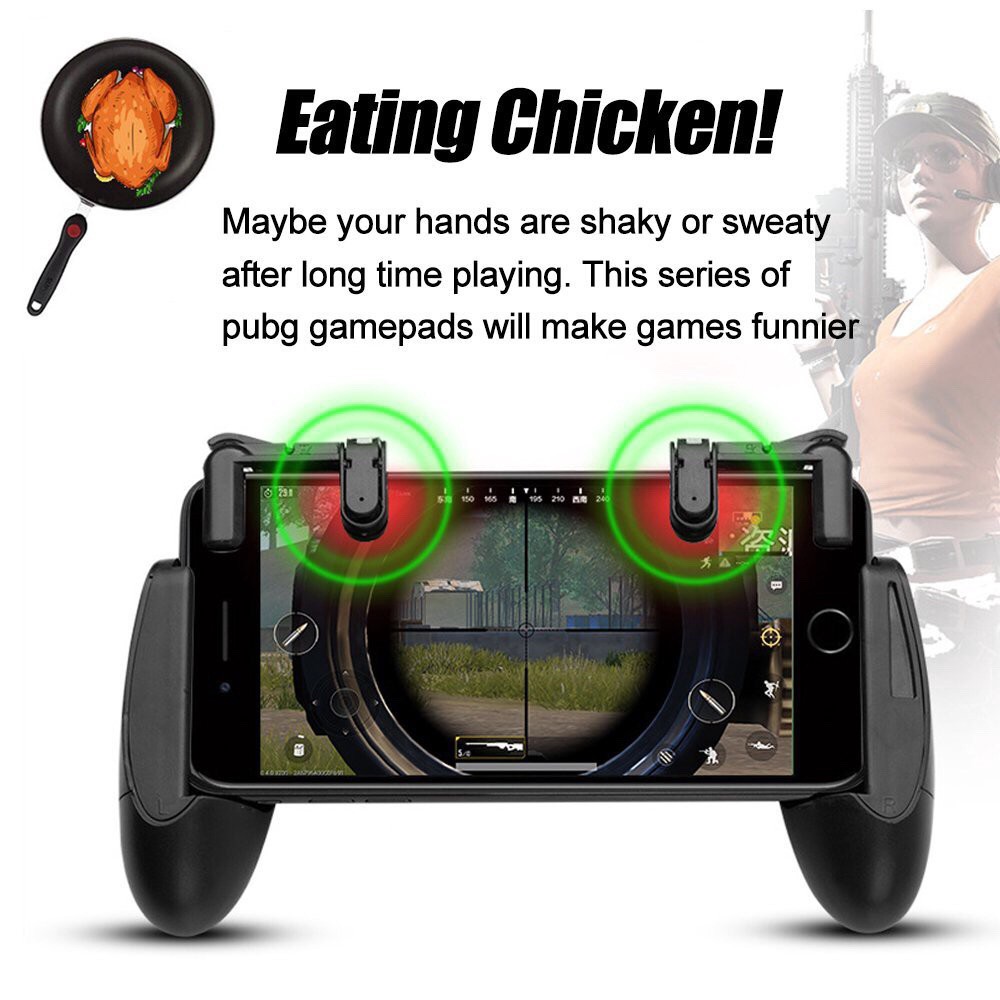 PUBG Mobile Phone Gaming Trigger L1 R1 Game Controller And 1 Gamepad - 