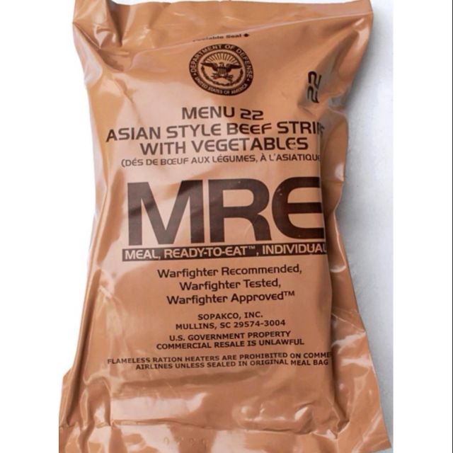 Usa Uk Mre Military Meal Ready To Eat Shopee Malaysia