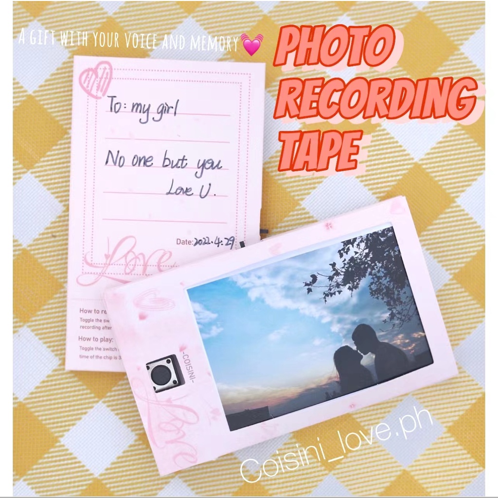 [Coisíní] Photo Recording Voice Music Card Anniversary Creative Gift Birthday Gift For Boyfriend Girlfriend Couple Gift Birthday Gift Boyfriend Gift