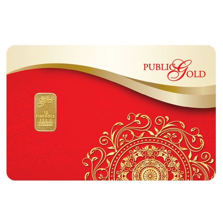 Public Gold LBMA Bullion Gold Bar PG 1g 