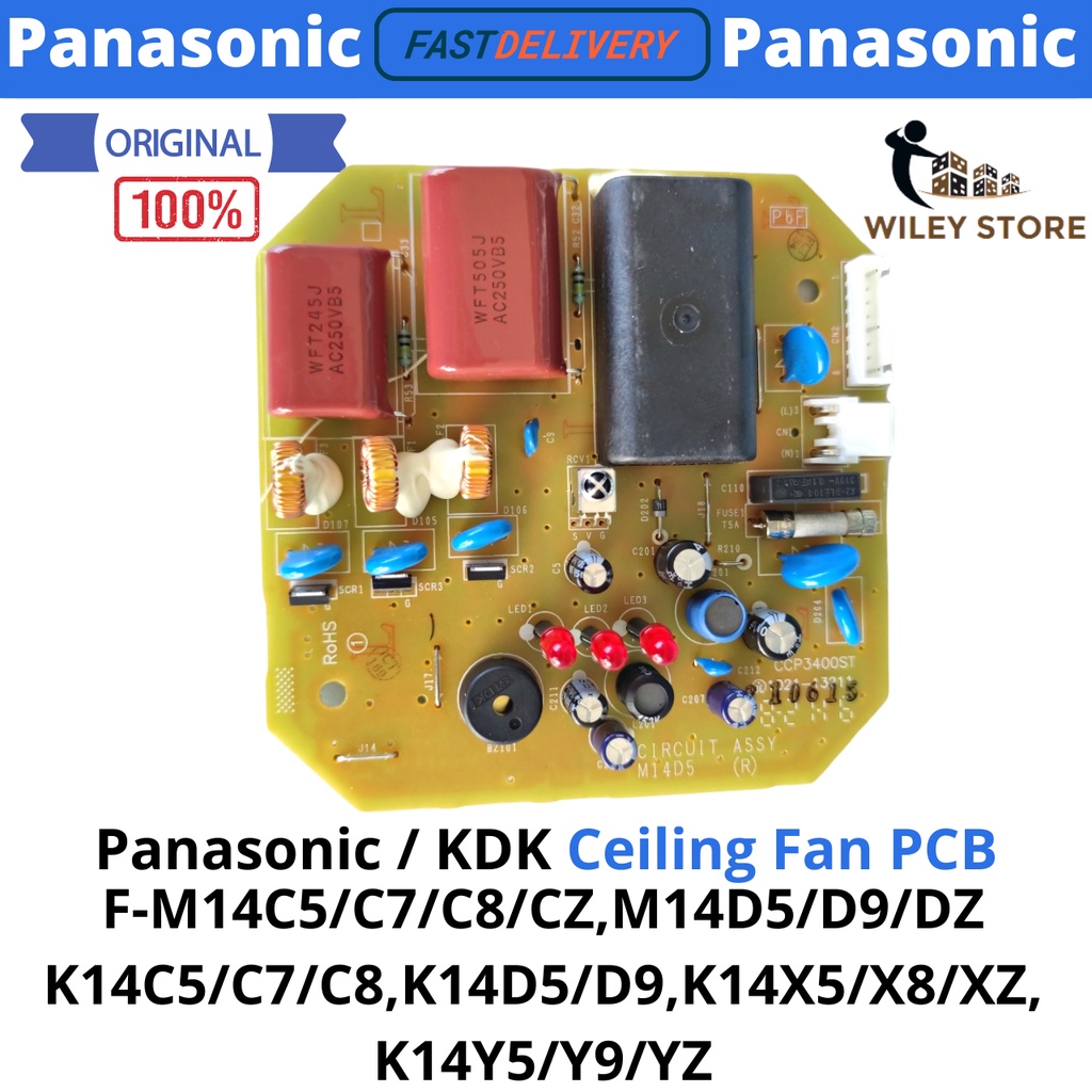 100 GENUINE KDK / PANASONIC Ceiling Fan Pcb Board ORIGINAL for Bayu