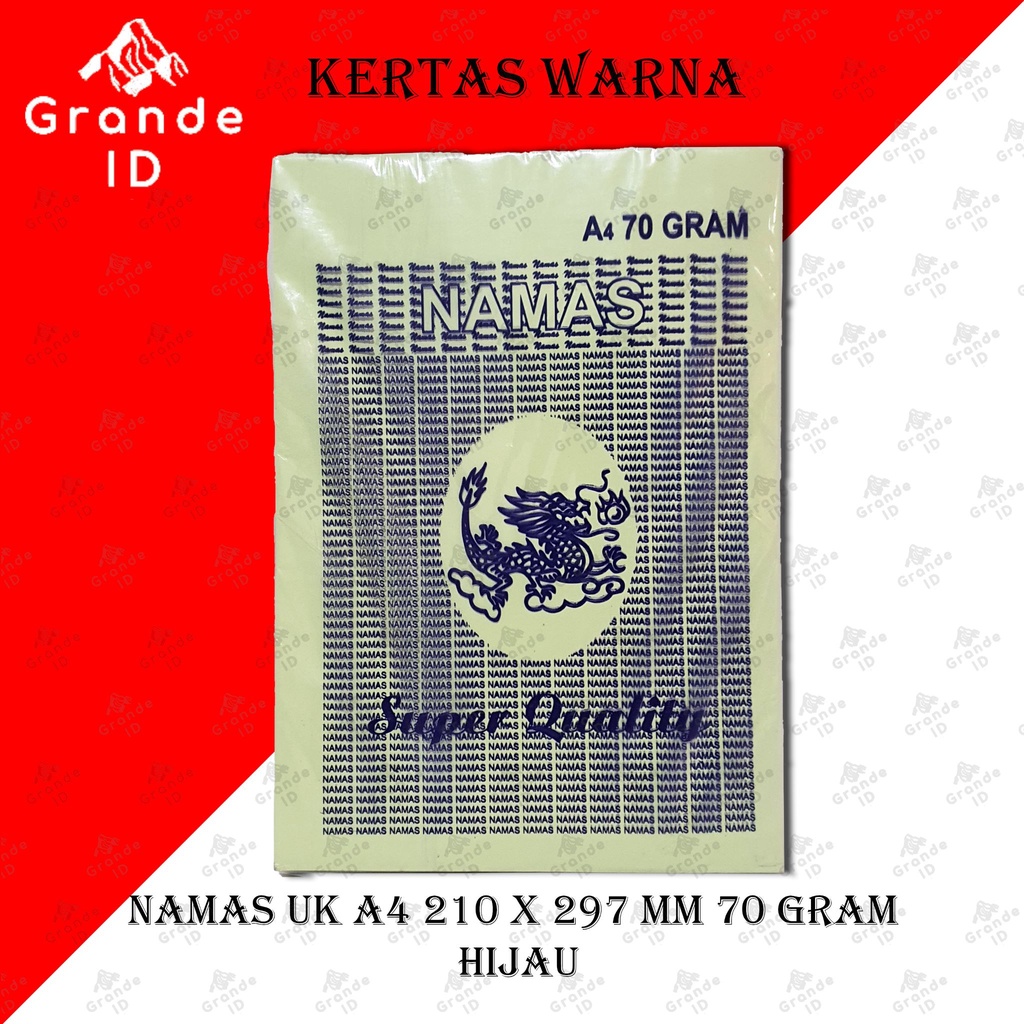 Paper Color Name Size A4 70 GRAM