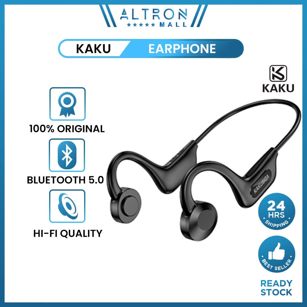KAKU GESHENG Hi-Fi Air Conduction Earphone Bluetooth 5.0 Stereo ABS Wireless Earphone Sport Headset Realme Samsung Vivo