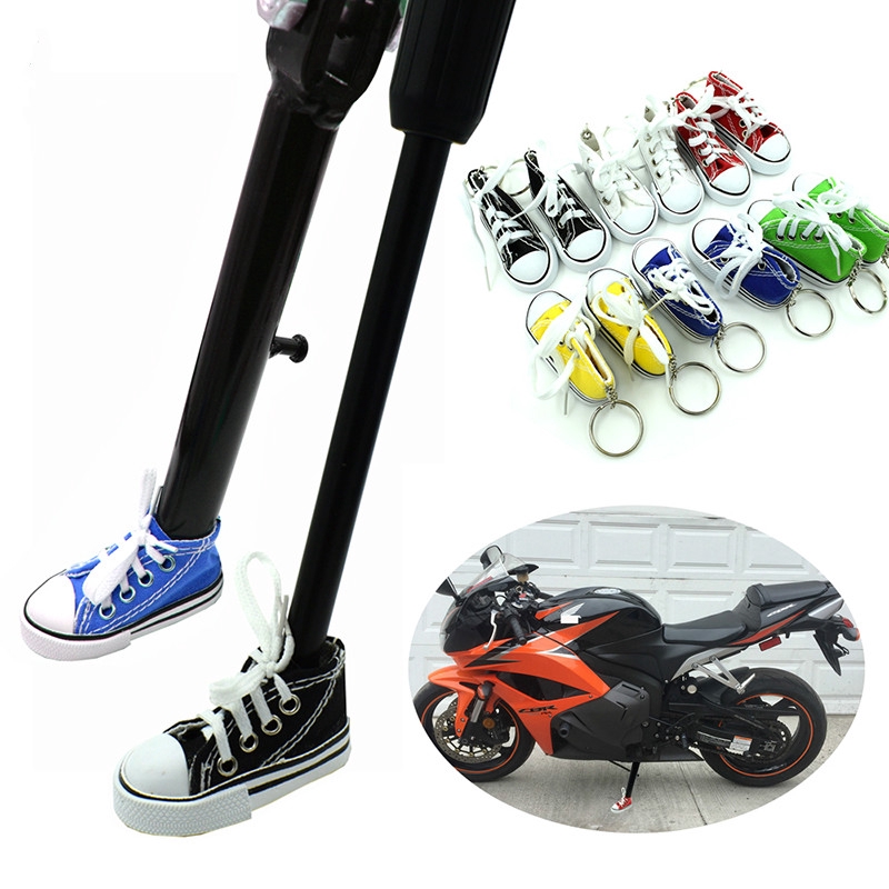 Electric Vehicle Foot Holder Bicycle Foot Holder Keychain Mini Canvas Shoes Shopee Malaysia