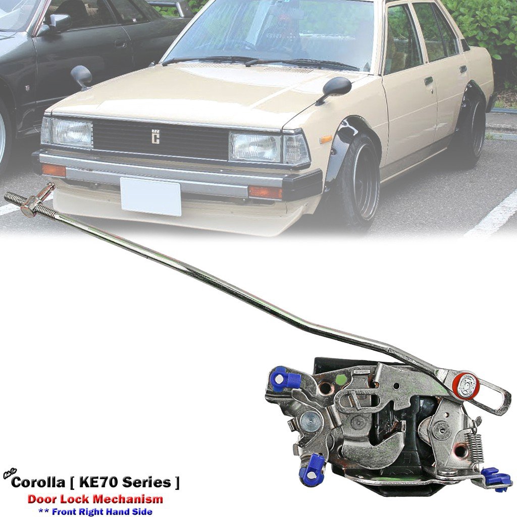 Front Right Rhs Door Lock Mechanism For Toyota Corolla Ke70 Te72