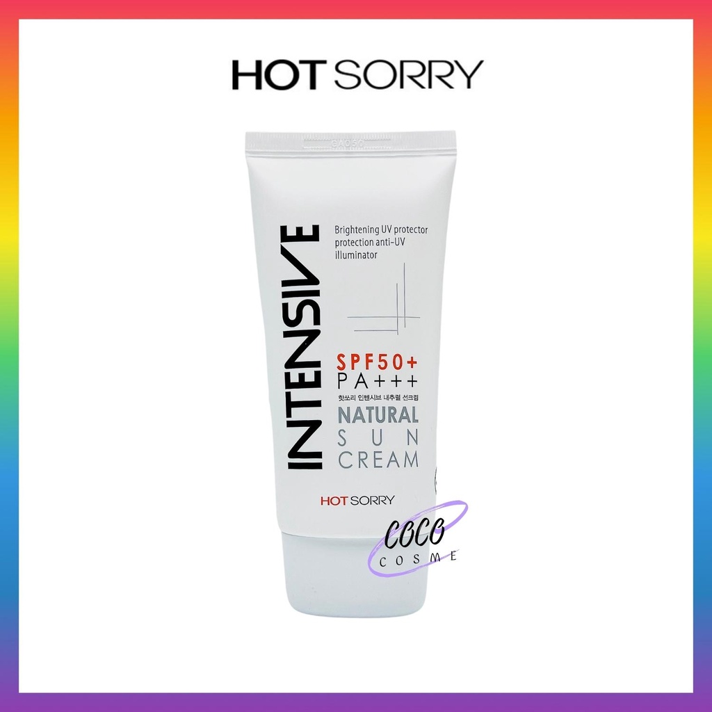 HOT SORRY Intensive Natural Sun Cream SPF50+ PA+++ 70ml