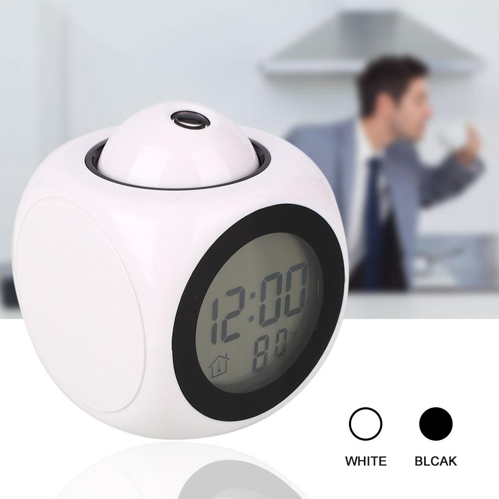 Digital Alarm Clock Led Wall Ceiling Projection Lcd Digital Voice