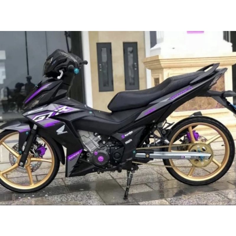 coverset honda RS150R V1 V2 capang / tutup capang custom GTR matt black ...