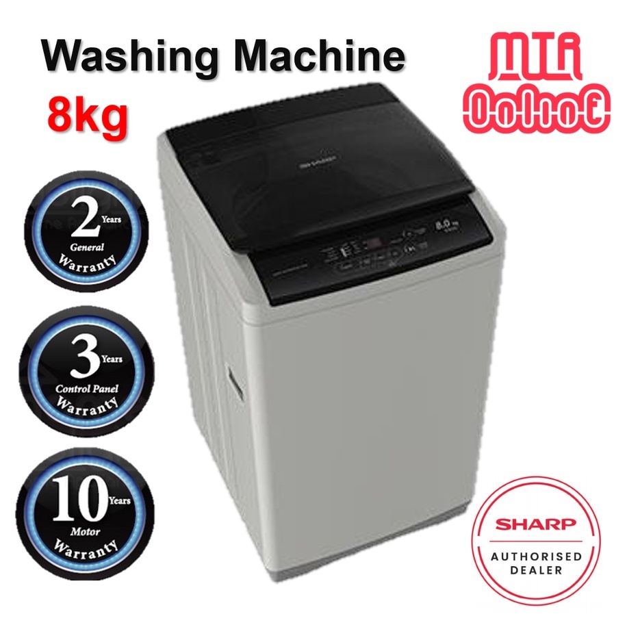 6 6 Offer Sharp Haier Midea Khind Toshiba Fully Auto Washing Machine 7kg 7 5kg 8kg 9kg 10kg Shopee Malaysia