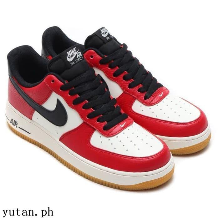 air force 1 jordans red