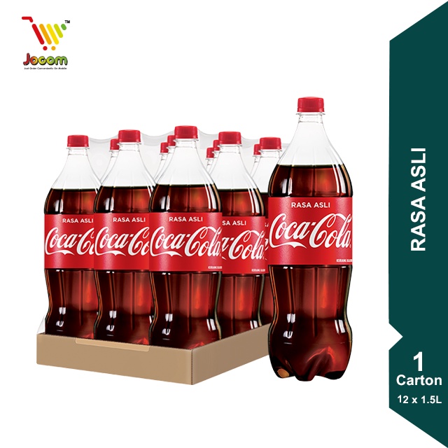 coca cola rasa asli kurang kalori 1 carton 12 x 1 5l kl selangor delivery only shopee malaysia