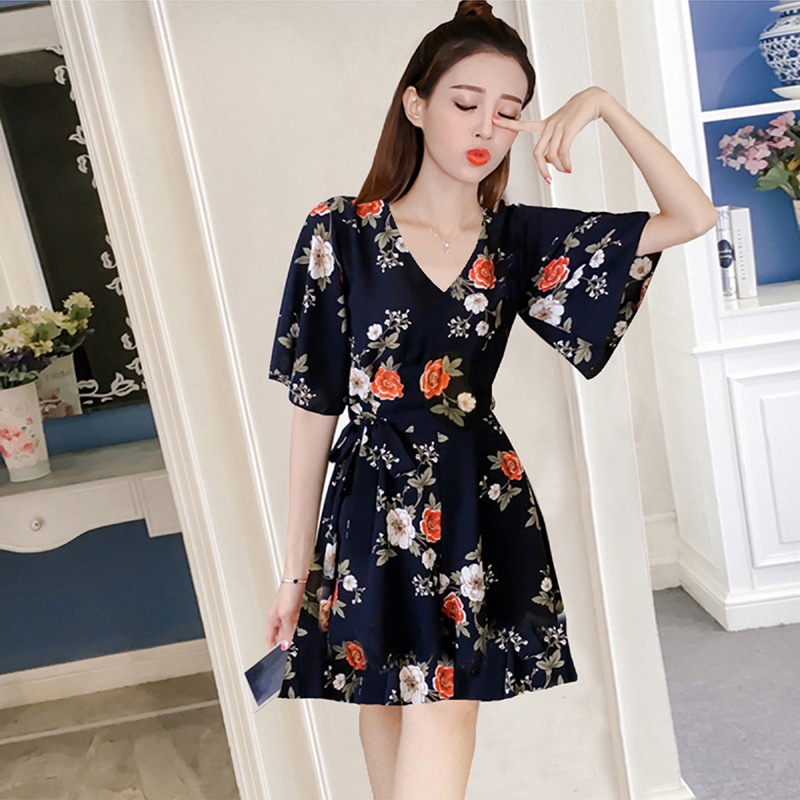 short sleeve frock design