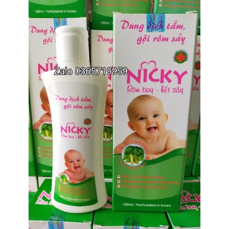 Nicky solution for baby rash bath (100ml) and (255ml) Shopee Malaysia