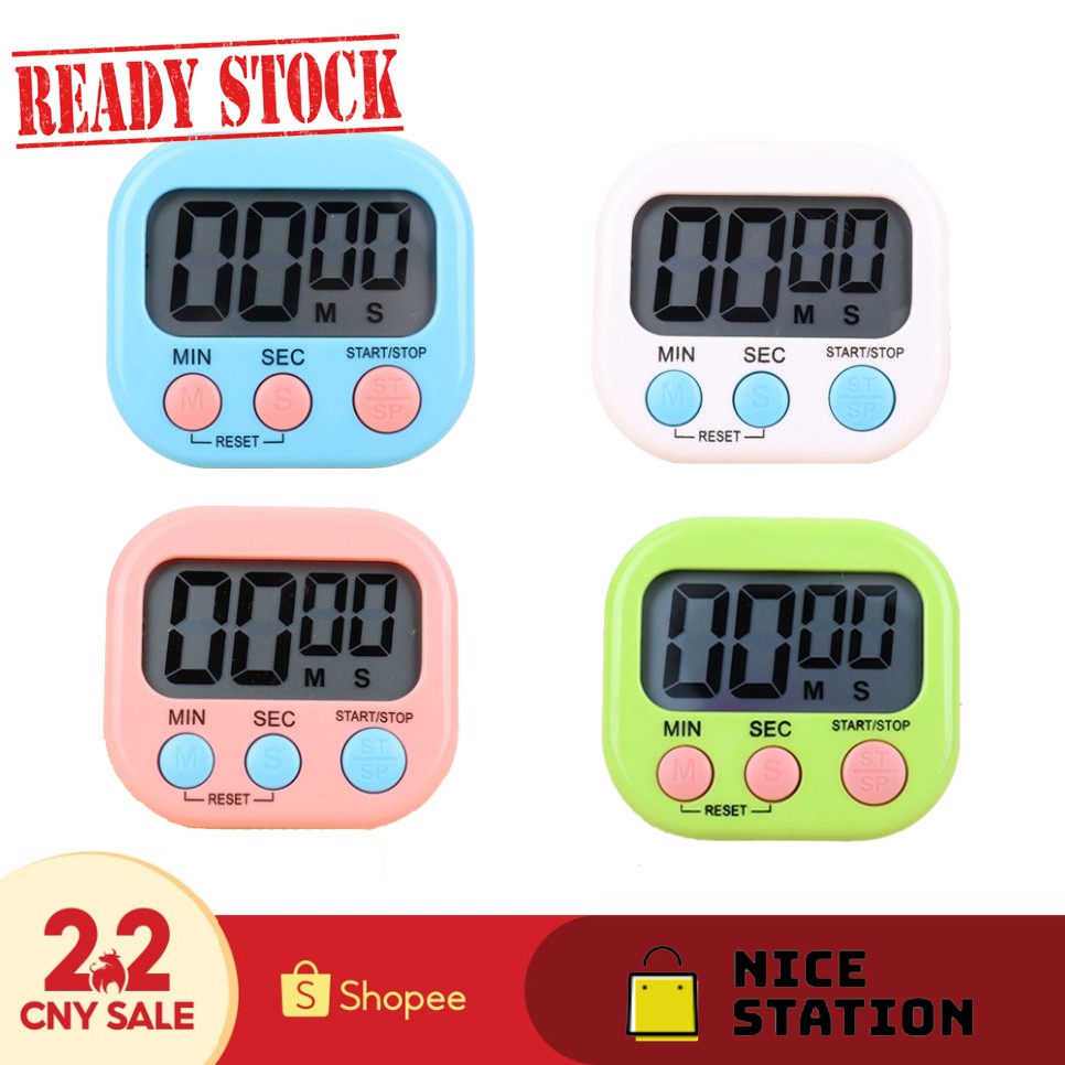 LCD Digital Kitchen Timer Cooking Baking Oven Timer Loud Alarm Clock