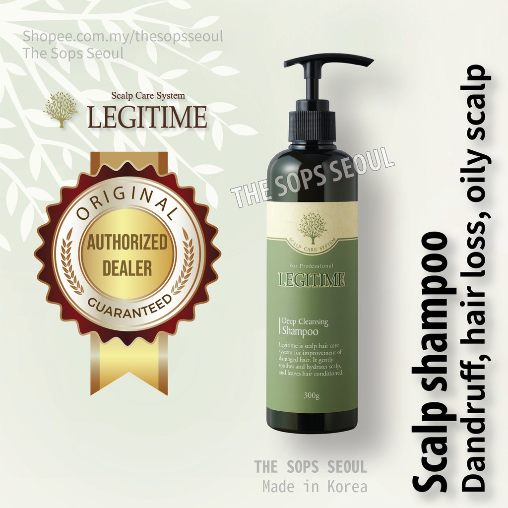 Korea Legitime Deep Cleansing Shampoo for Oily Scalp Shopee Malaysia