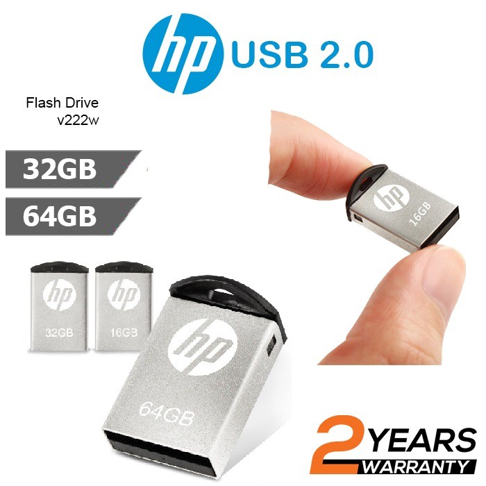 HP V222W 16GB / 32GB / 64GB MINI USB DRIVE FLASH DRIVE PENDRIVE USB Flash  Drives | Shopee Malaysia