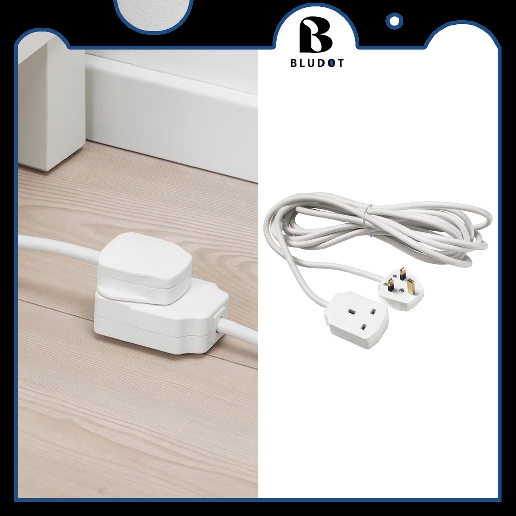 IKEA EXTENSION CORD KOPPLA EXTENSION CORD WHITE COLOR 5M CABLE KORD