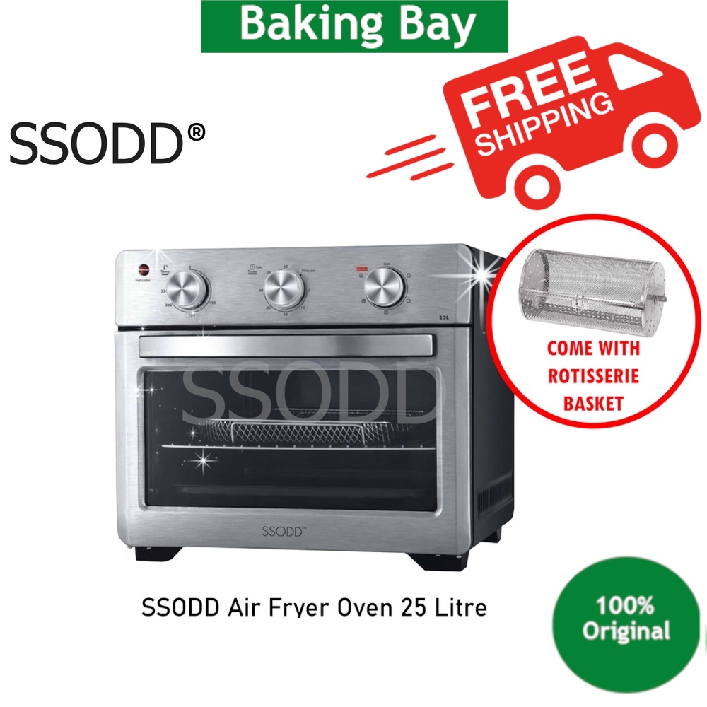 SSODD 25L AIR FRYER OVEN SD-25KQZ penggoreng udara SD25KQZ 25KQZ toaster oven built in air fryer bakes toasts 7 in 1