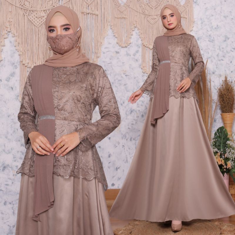 Buy Gamis Duyung Satin Tulle Mutiara Realpict Original Kebaya By Fm Seetracker Malaysia