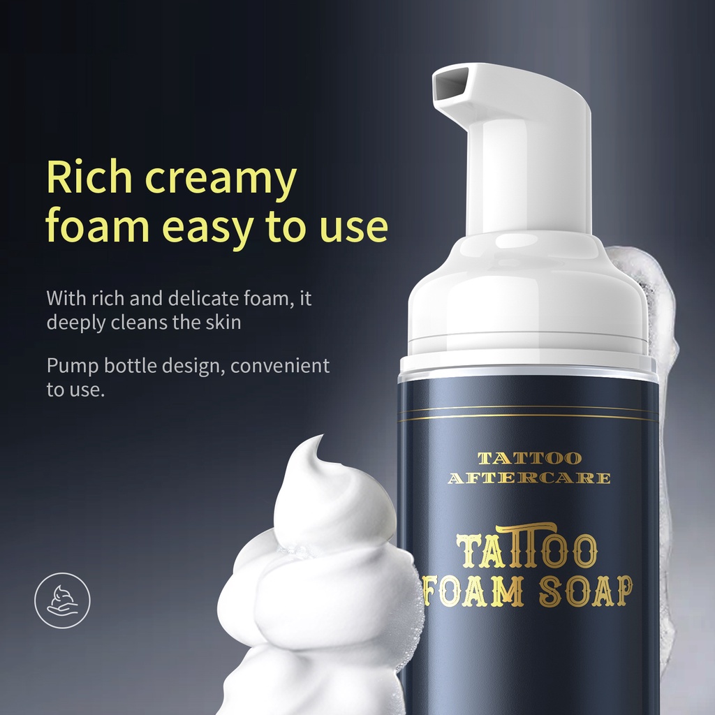 TATTOO AFTERCARE SET TATTOO BUTTER BALM 60G＆CLEAN FOAM SOAP 60ML 2PCS tattoo  repair cream Tattoo Brightening Ointment | Shopee Malaysia
