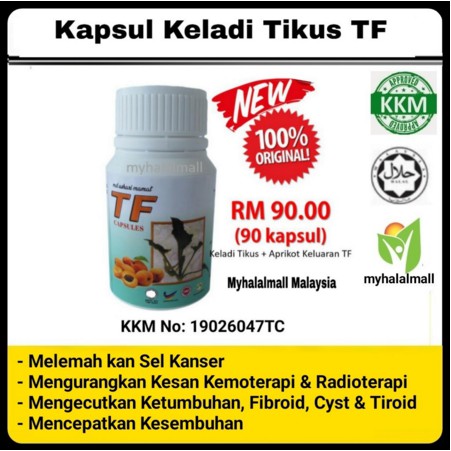 Kapsul Keladi Tikus Tf Aprikot Asli 100 Penawar Kanser Barah Fibroid Cyst Kurangkan Kesan Kemoterapi 90 Bj Kkm