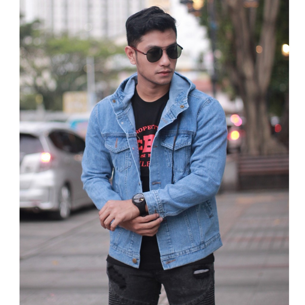 style jaket jeans pria