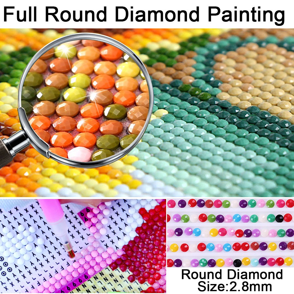Full Square Drill 5D DIY Diamond Embroidery City Scenery Diamond Painting Mosaic 