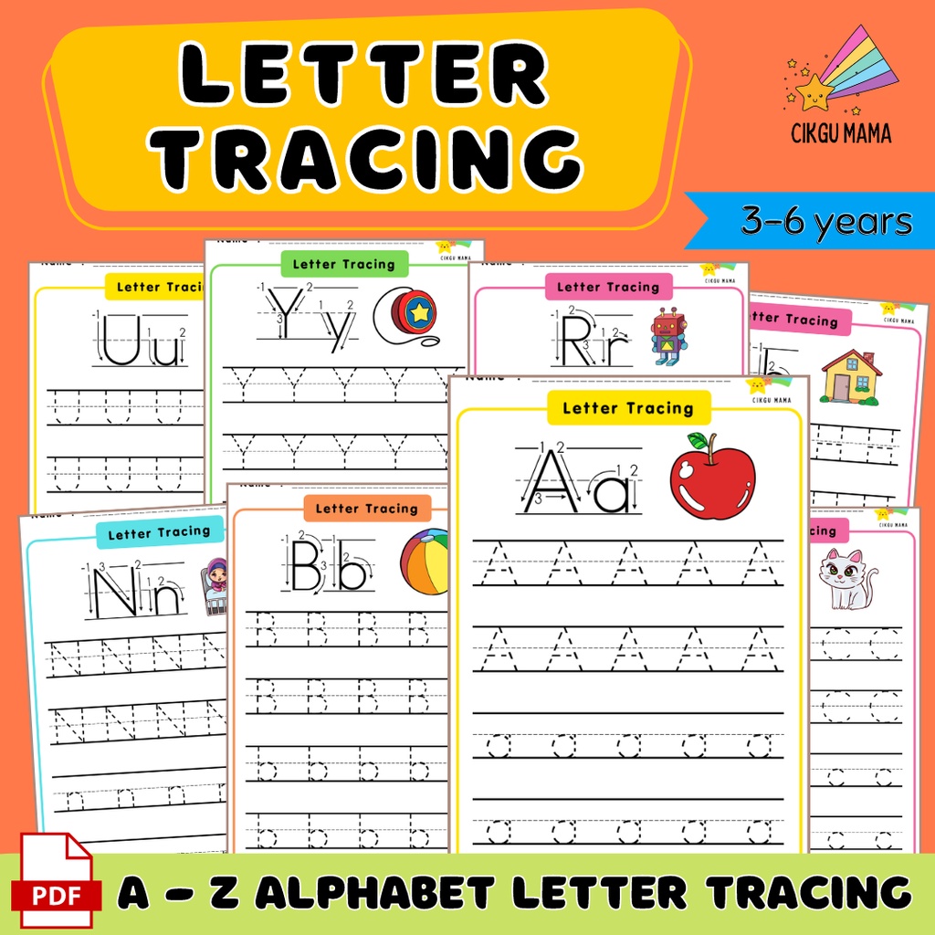 [ Softcopy | PDF ] ABC Alphabet Letter Tracing - Exercise Worksheets ...