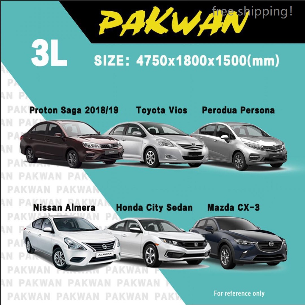 Pakwan Car Cover Selimut Penutup Kereta Tebal Car Covers Outdoor Protection Waterproof All Car Sizes Sedan Suv Hatchb Shopee Malaysia
