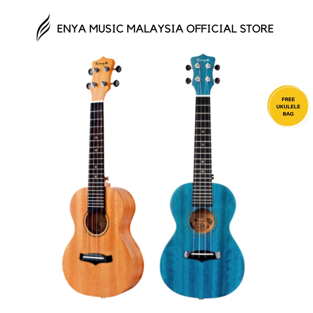 Enya 25D Solid Mahogany Top Ukulele With Bag (EUC25D/EUC 25D/EUC25D