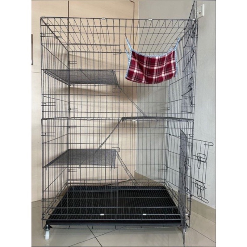 BMF SANGKAR KUCING BESAR MURAH 3 TINGKAT / (BESI KUKUH) / 3 LEVEL LARGE