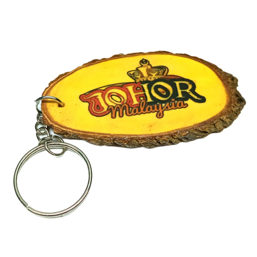 Keychain Kayu Souvenir Johor