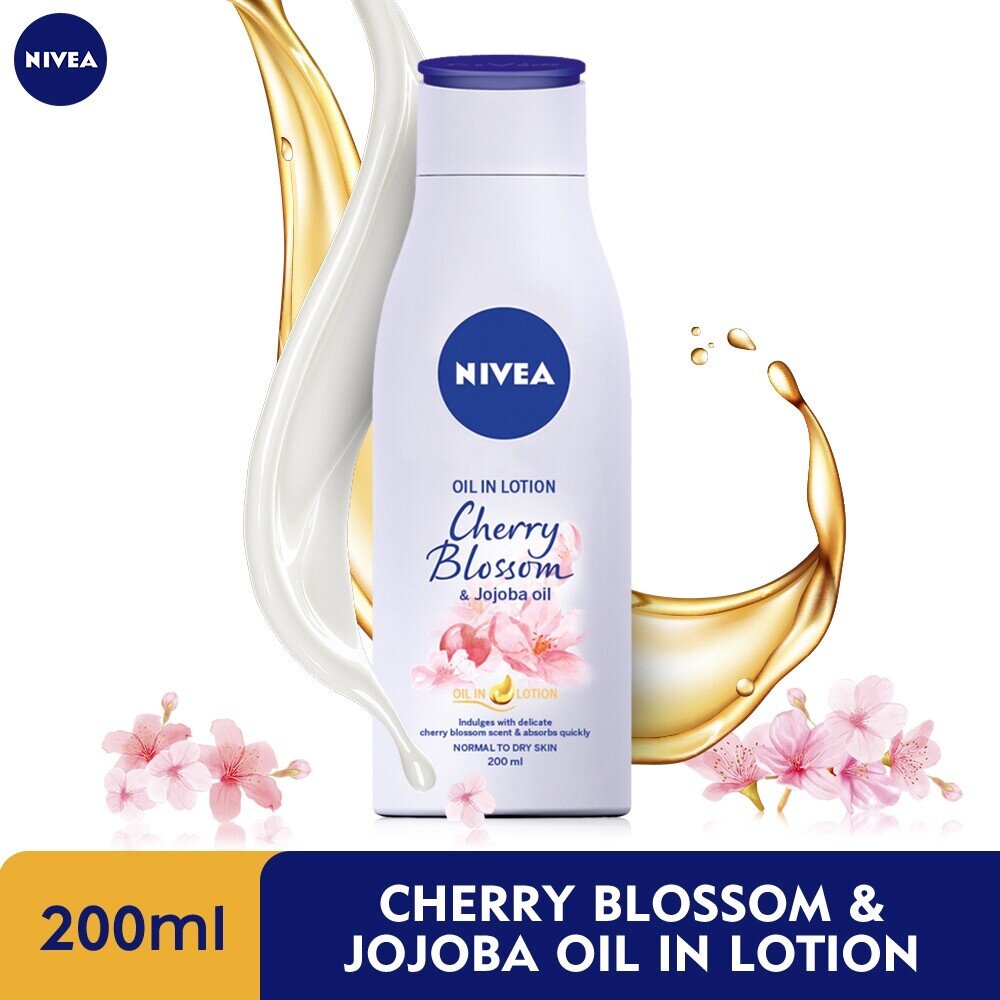 NIVEA Body Lotion Cherry Blossom & Jojoba Oil (200ml) Shopee Malaysia