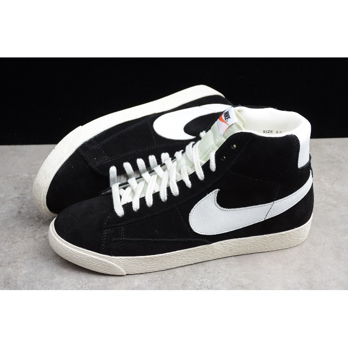 nike blazer vintage black suede