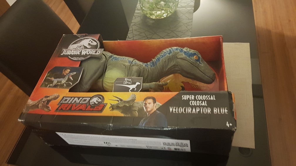 Jurassic World Super Colossal Velociraptor Blue Shopee Malaysia