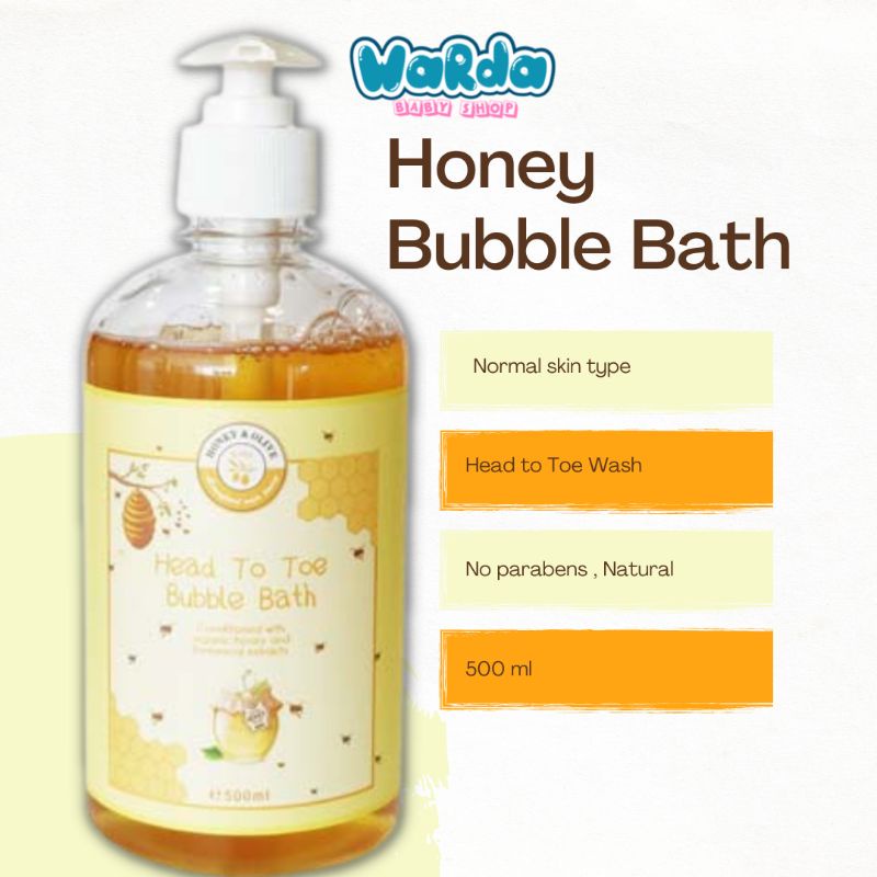 HONEY OLIVE BABY [ NEWBORN BUBBLE BATH HEAD TO TOE] 500ML Shopee Malaysia