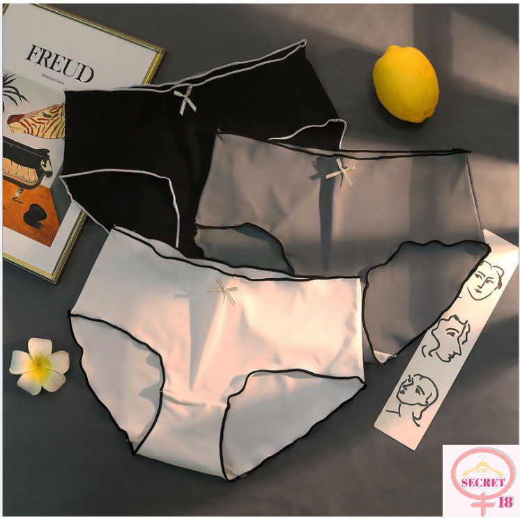 Panties Underwear Ice Silk Seamless Expandable AntiBacteria Underwear Shopee Malaysia